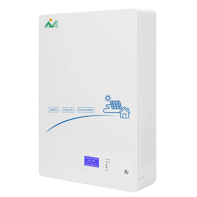Gorący sprzedawanie DKM-48V 51.2V 50Ah 100Ah 200Ah naścienny akumulator litowy do przechowywania energii gospodarstwa domowego