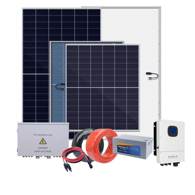 Energibesparende MY-3KW 5KW 6KW 8KW 10KW solcelleanlæg komplet sæt solenergisystem