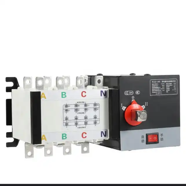 Low price and hot selling guarantee of uninterrupted power supply 63-630A 4P 25KA manual automatic dual power transfer switch
