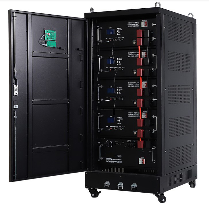 Najlepší DK-ESS 20,48KWh 50A 51,2V DC komerčný a priemyselný systém skladovania energie Stojanová/skriňová skladovacia lítiová batéria