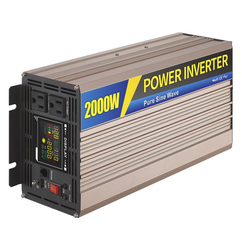10% SGPE-2000W 2kw Электр Инвертеры Челтәр Чиста Дулкынлы Инвертер Зарядлагыч Интеллектуаль DC / AC электр инвертерыннан саклагыз.