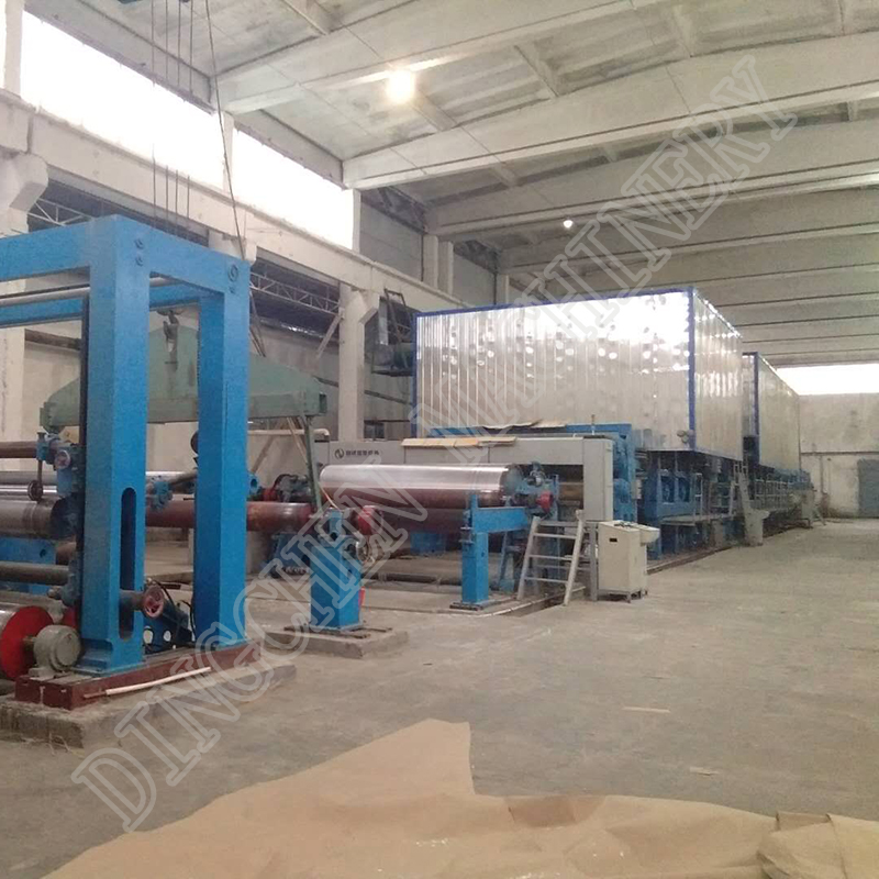 2880 mm 50TPD Kraft-Testliner-Papierherstellungsmaschine in Usbekistan
