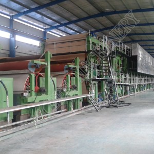 Fluting&Testliner ქაღალდის წარმოების ხაზი ცილინდრიანი ჩამოსხმის ტიპი