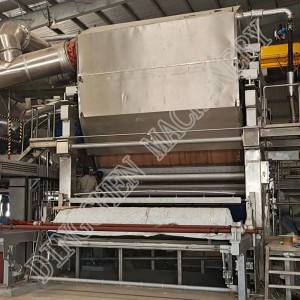Máquina de fabricación de papel hixiénico de fío inclinado