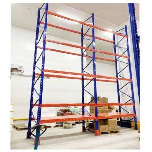 High density logistics pallet storage racking system