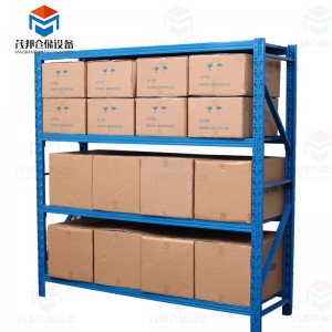 Light duty industrial 4 layers steel widespan warehouse medium shelves rack