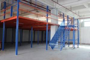 Heavy duty steel mezzanines floor rack