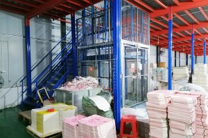 Industrial steel warehouse mezzanine floor rack system
