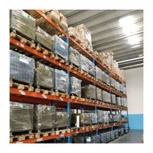 Metal pallet selective rack warehouse shelving