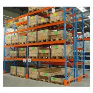 Easy assemble heavy duty pallet storage shelving
