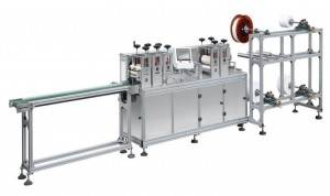 Maszyna do produkcji masek dwupłaszczyznowych z jednym przeciągnięciem
