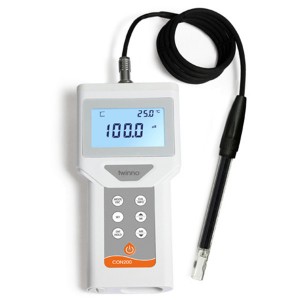 I-Portable Conductivity/TDS/Salinity Meter Encibilikisiwe I-Oxygen Tester CON200