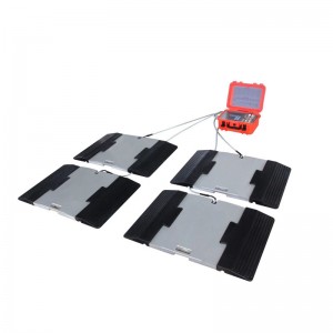 Portable wired truck axle weight scale