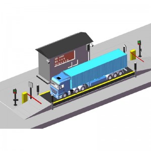 Unmanned automatic truck weighing system