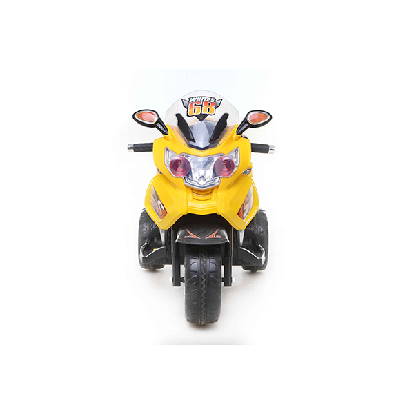 Motocicleta eléctrica infantil de 6V e 12V fermosa cor amarela