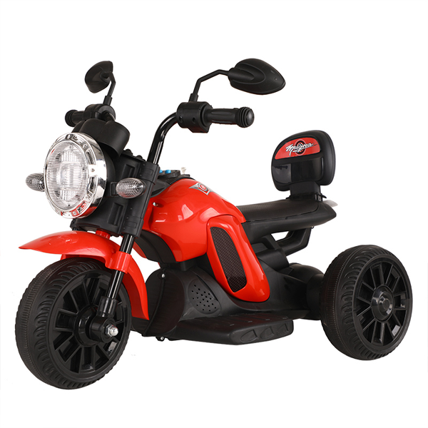 Mini motocicletă electrică pentru copii 6v cu fară frontală