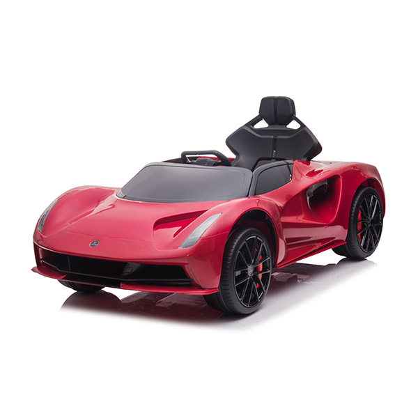 Carro de brinquedo infantil licenciado Lotus Evija com porta de tesoura