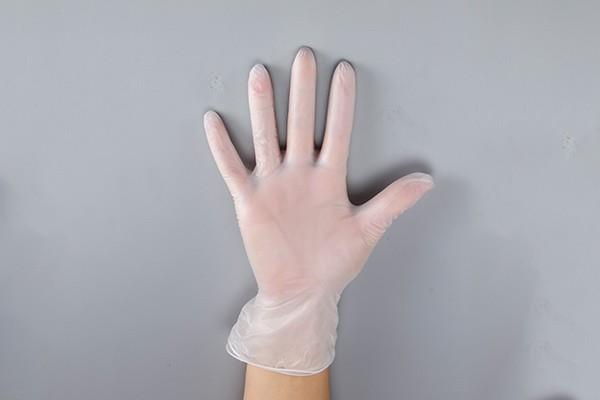 دستکش وینیل یکبار مصرف رنگ شفاف