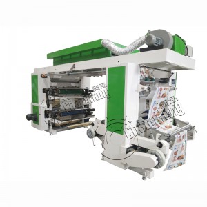 Stack Type Flexo Printing Machine For Plastic 4 Colors