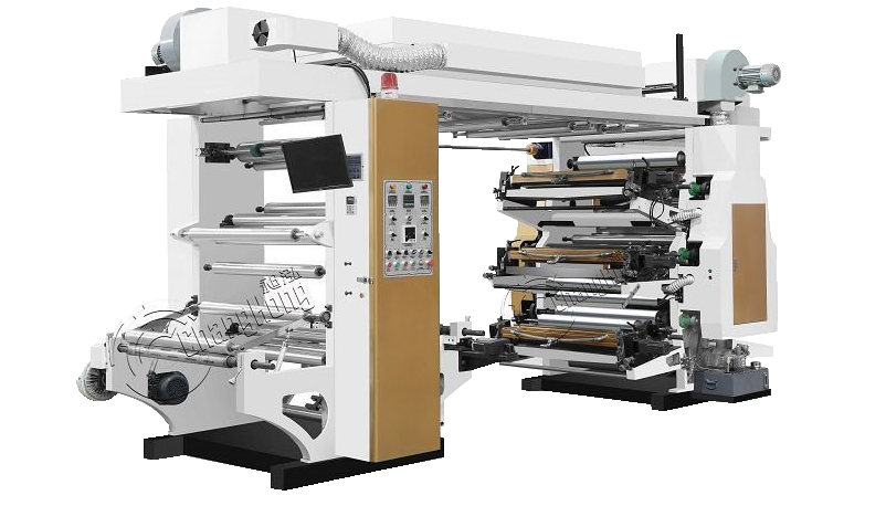 Máquina de impresión flexográfica apilada