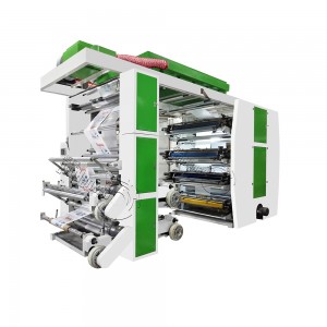 8 रंग स्टैक प्रकार फ्लेक्सो प्रिंटिंग मशीन