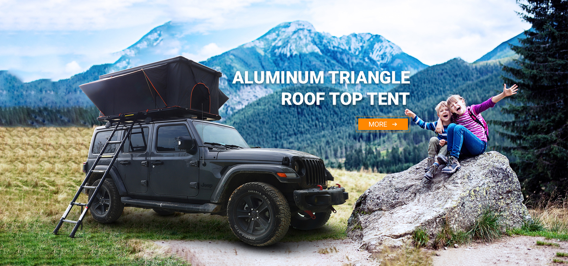 Алюминиевая палатка на крыше с жесткой крышей