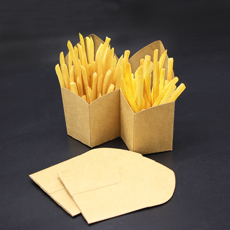 Disposable French Fries Paper Cup Disposable French Fry Container Food  Packaging Paper French Fries Box - Buy Food Packag…