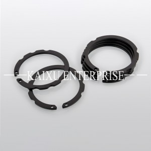 65Mn Black Oxide Shaft nga adunay Retainer Ring Split Washer DIN6799