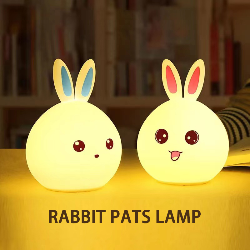 Кроляча силіконова лампа для погладжування. Представлене зображення