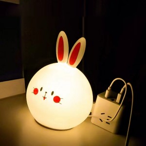 Silikonowa lampa do głaskania królika