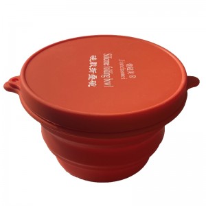 စိတ်ကြိုက်လိုဂိုခွက် ပြင်ပဆီလီကွန် Collapsible ကော်ဖီခွက် ခရီးသွား Foldable Tea Cup