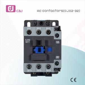 Кайнар сату CJX2-3211 3 фаза 220V 50 / 60Hz Көнкүреш электр электр магнит контакторы