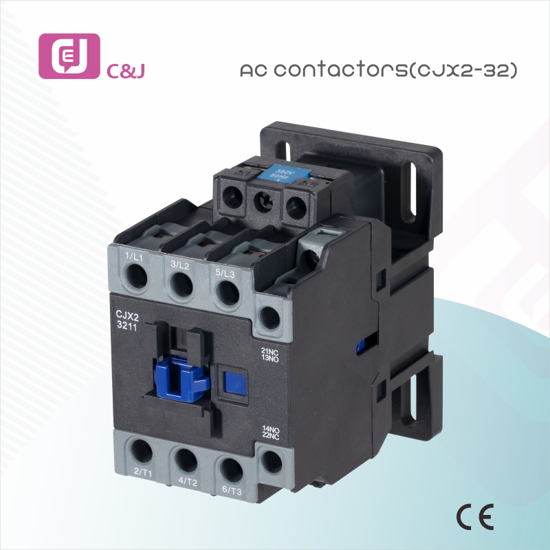 Akciós CJX2-3211 3 fázisú 220V 50/60Hz Háztartási elektromos AC mágneses kontaktor