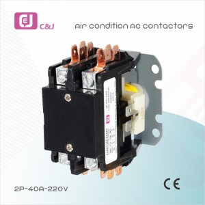 CJC2-2p 25V 30A 40V Universal Refrigeration Metal Pole Suku Cadang Motor AC Contactor