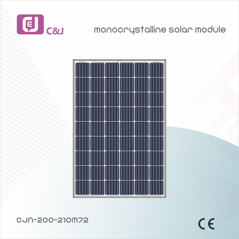CJN-200-210M72 Monokrystallinsk solcellemodul