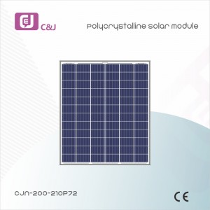 CJN-200-210P72 પોલીક્રિસ્ટલાઇન સોલર મોડ્યુલ