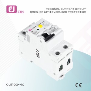 Автоматичний вимикач диференціального струму із захистом від надструму CJRO2-40