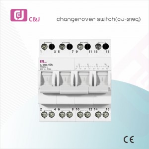 CJ-219g 1-4p मोड्युलर इलेक्ट्रिकल स्वचालित परिवर्तन स्विच मुख्य स्विच