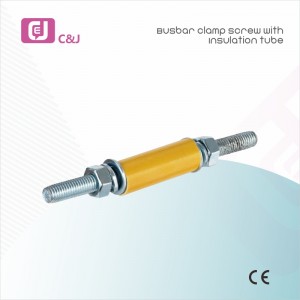 Parafuso de fixação de barramento elétrico com tubo de isolamento