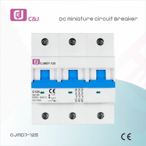 Мініатюрний автоматичний вимикач CJMD7-125 1-4p 125A DC MCB
