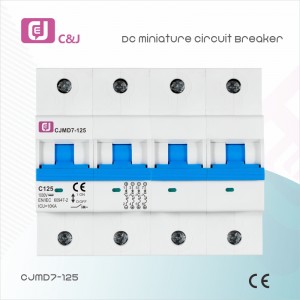CJMD7-125 1-4p 125A DC MCB Miniatur-Leistungsschalter