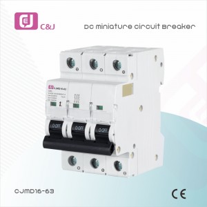 CJMD16-63 1-4p 250V-1000V 10ka DC MCB минијатурен прекинувач