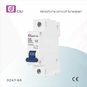 DZ47-63 6ka 1p 63A Disyuntor eléctrico en miniatura MCB de bajo voltaje