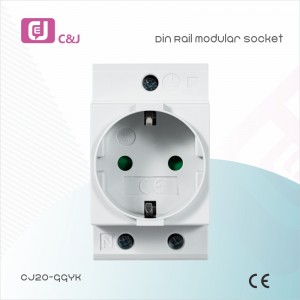 CJ20 10A/16A Switch Module EU DIN Rail Modular Socket
