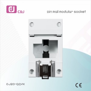CJ20 10A/16A Electrical Sockets Switch Module EU DIN Rail Modular Socket