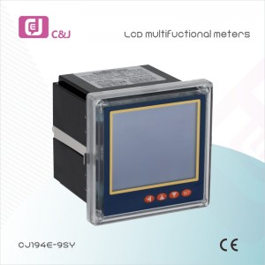 CJ194E-9SY 220V AC RS485 LCD Multifuctional Meters ເຄື່ອງວັດແທກພະລັງງານ