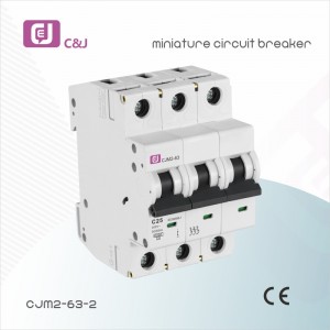 C&J Suppliers 63A 2p 2pole MCB Miniature Circuit Breaker pikeun Solar PV Power System