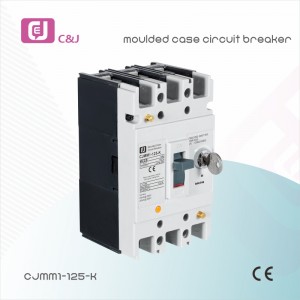 CJMM1-125-K 3p 1000V 100A DIN Rail MCCB Molded Case Circuit Breaker with Key
