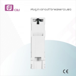 CJB1 18 мм, шырыня 1p+N, устаўны аўтаматычны выключальнік 6ka, аднафазны