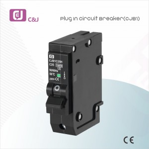 CJB1 18mm Lebar 1p+N Plug in Circuit Breaker 6ka Fase Tunggal